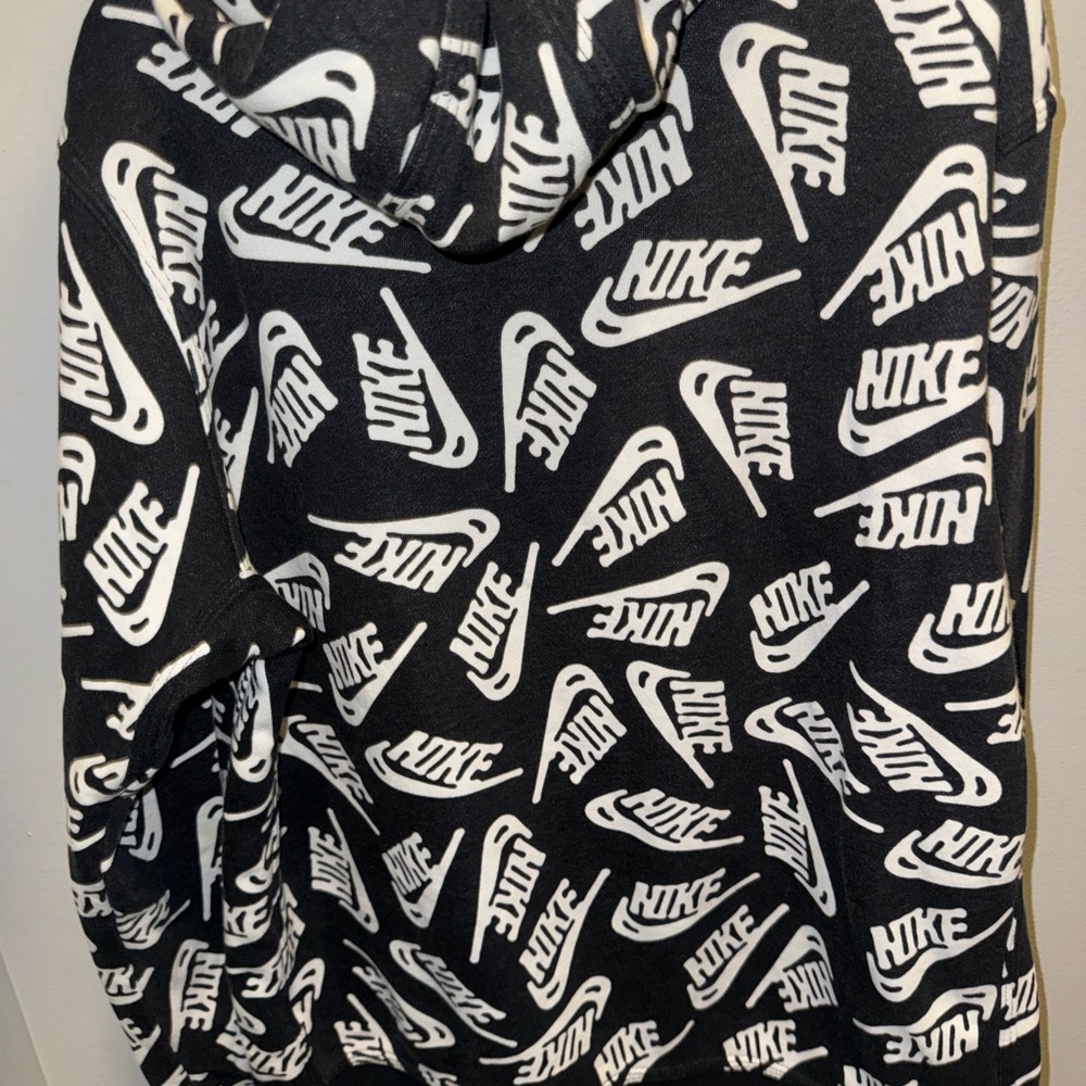 Nike Black and White Logo Hoodie